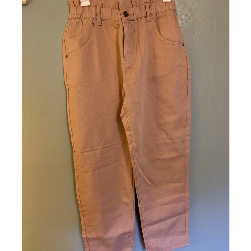 Mauve Wishlist Paperbag Jeans